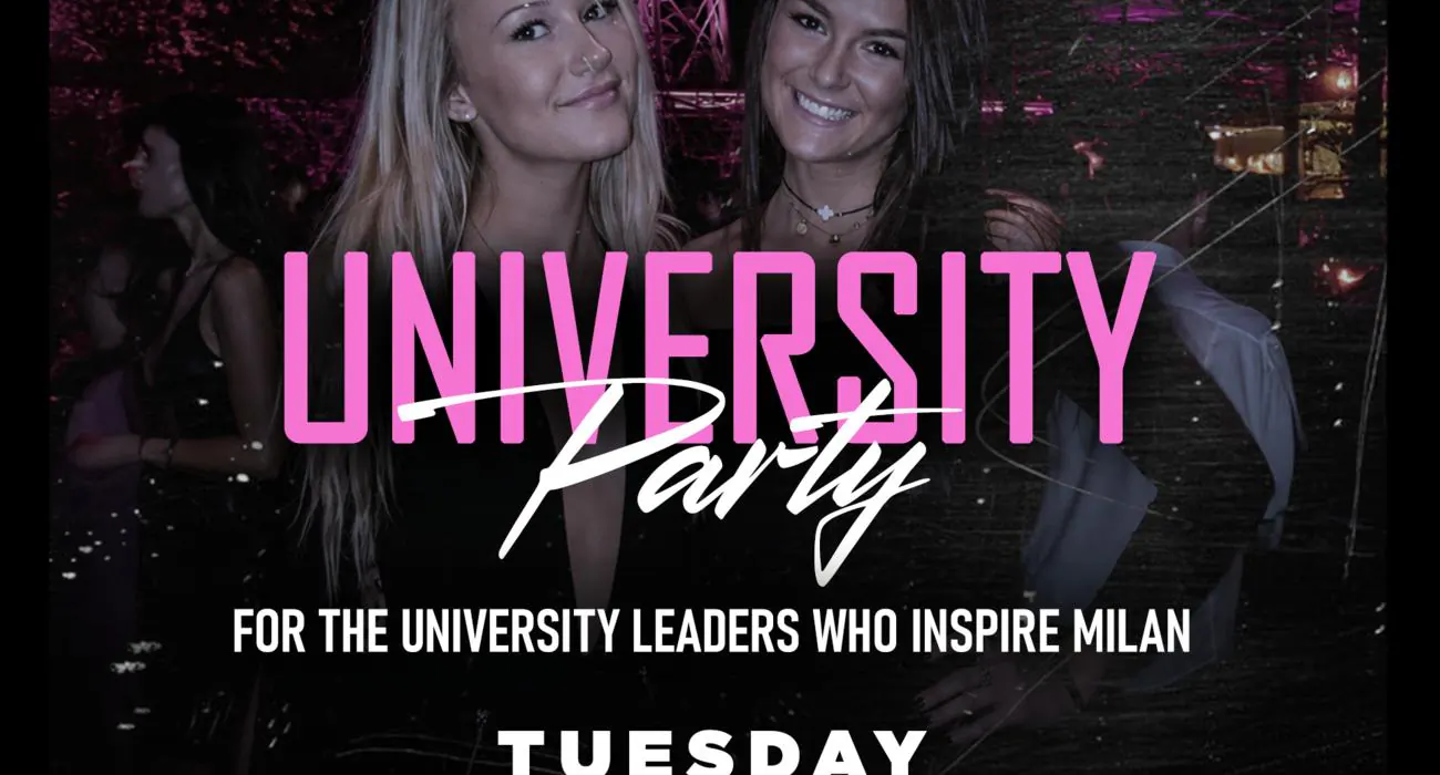 University Party at JustMe Milano — 25 August 2026