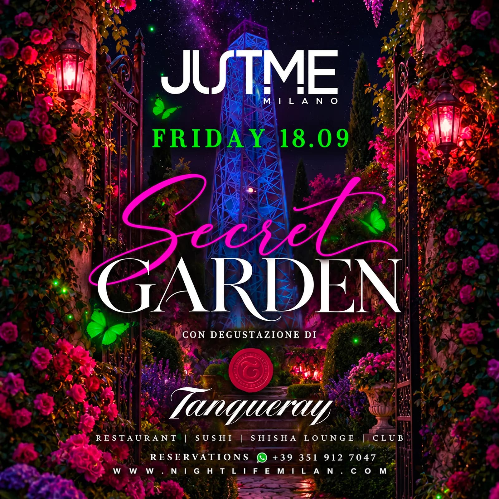 Friday Night v JustMe Milano — 18. září 2026