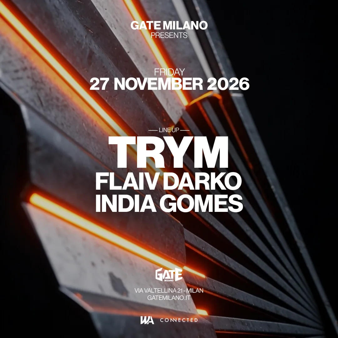 Az esemény plakátja: TRYM · Gate Milano