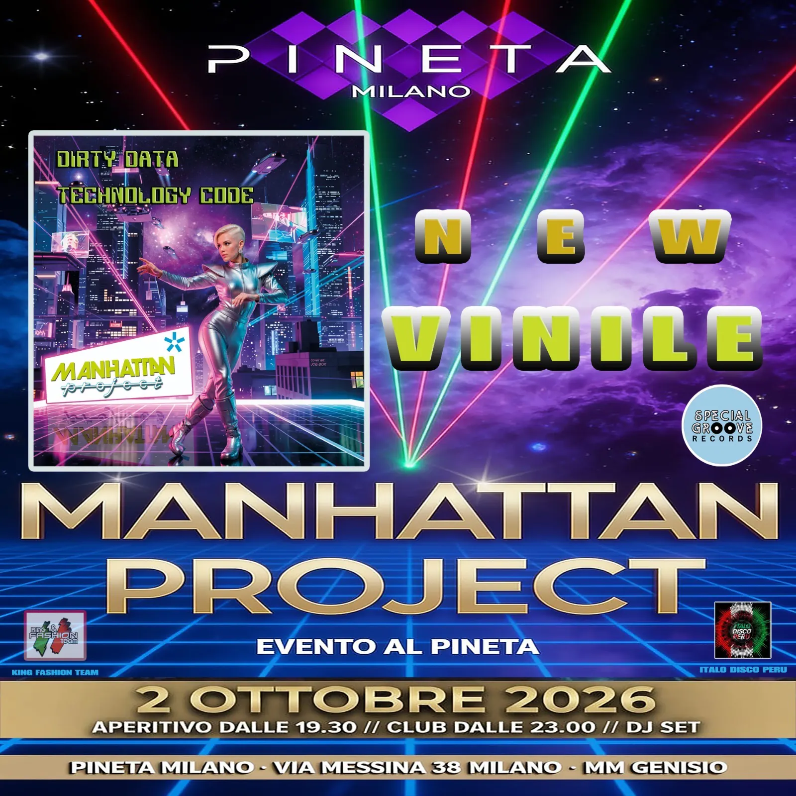 Event artwork: Manhattan Project · Pineta Milano