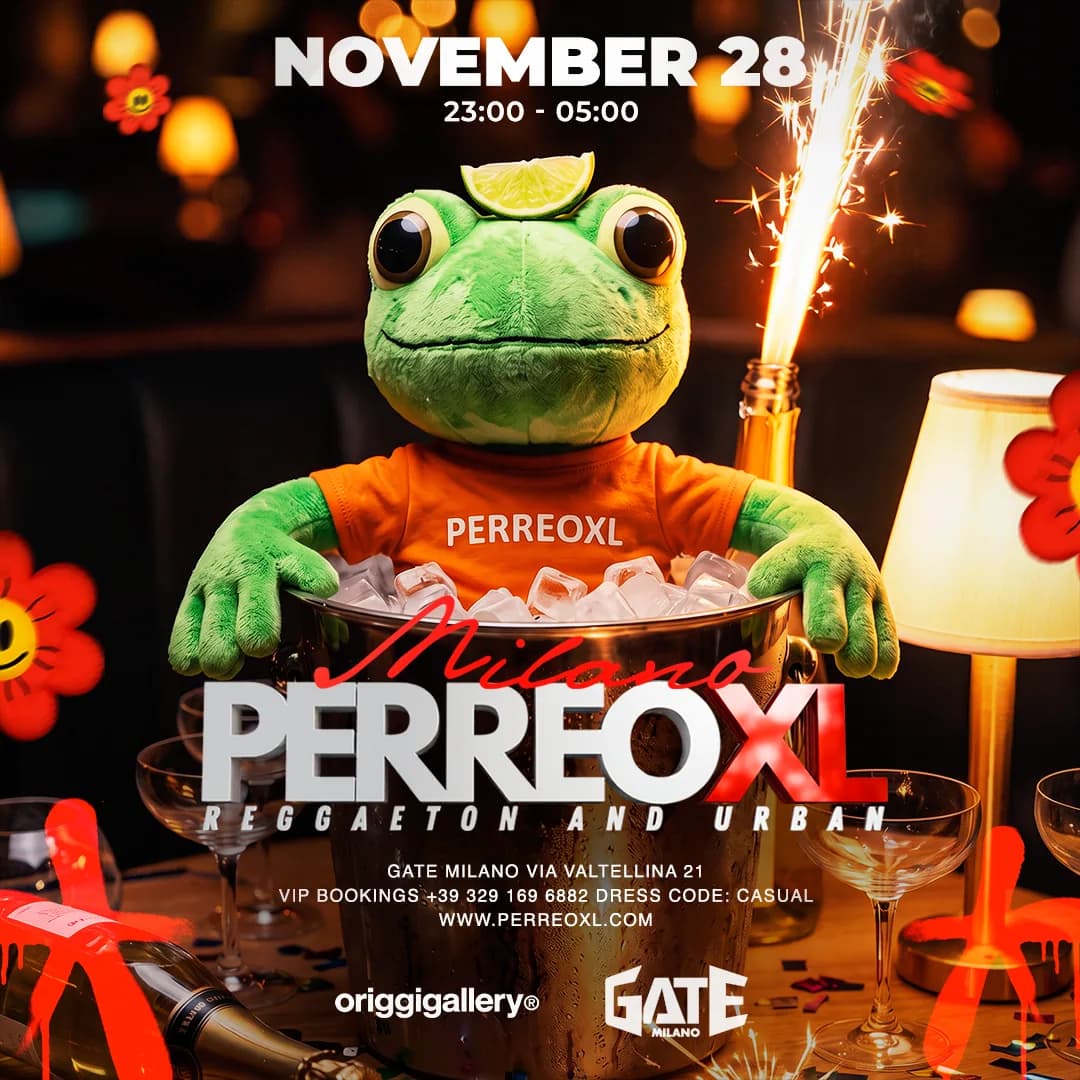 Sündmuse plakat: PERREO XL · Gate Milano