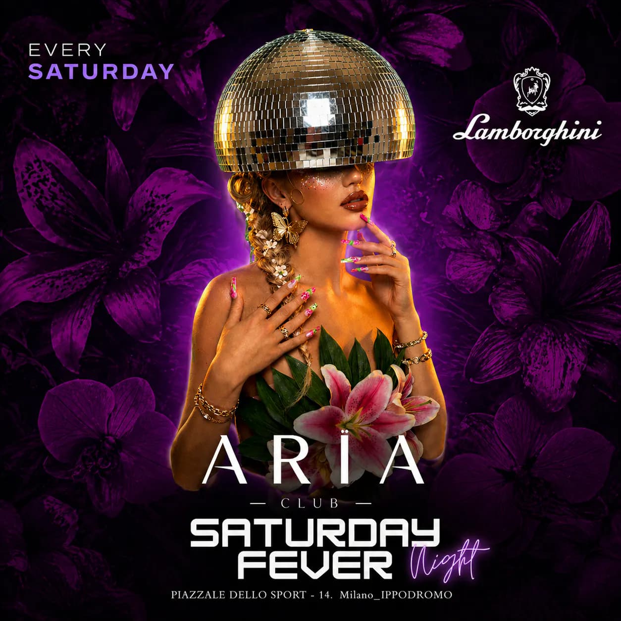 Event artwork: Saturday Night · Aria Club Milano