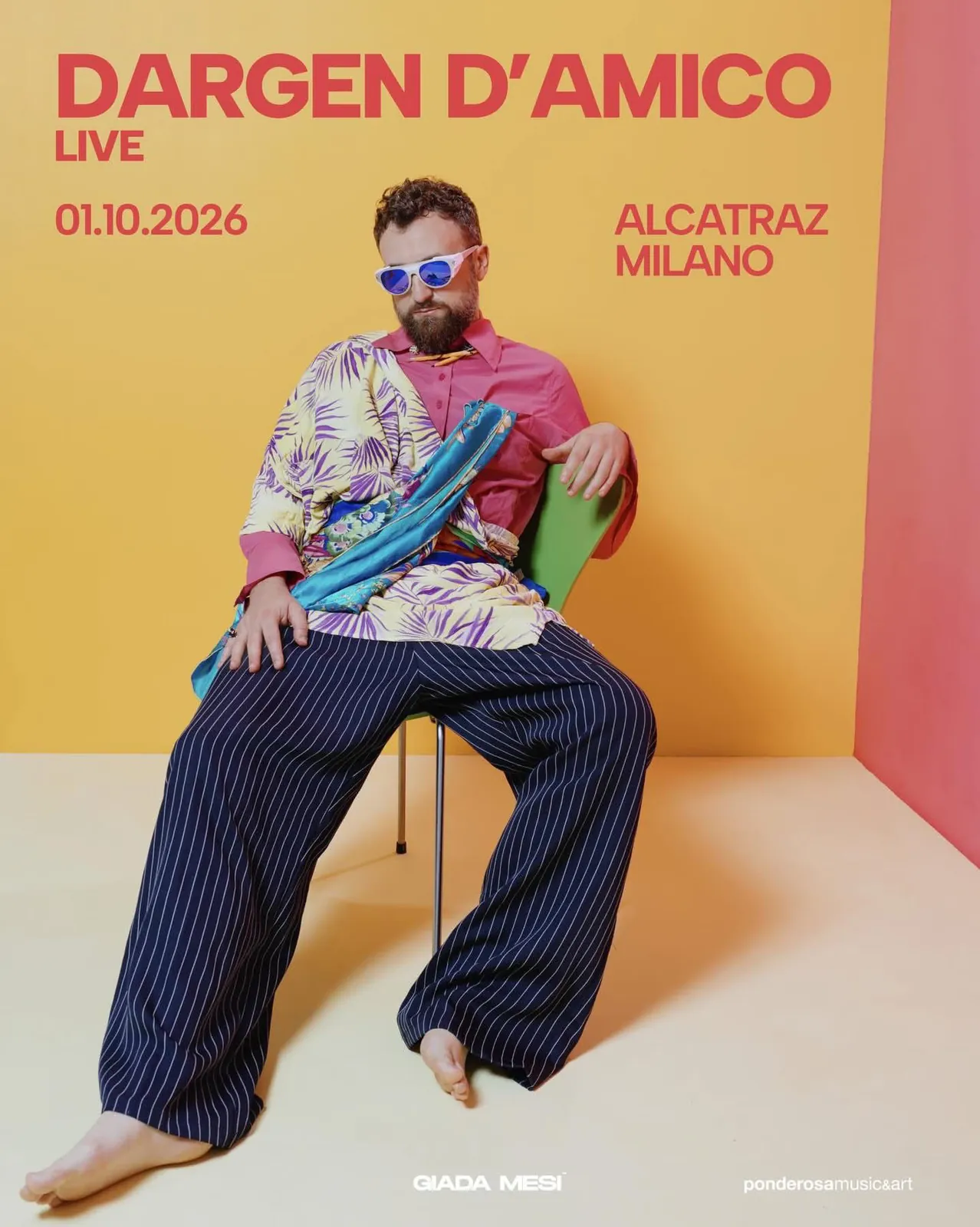 Event artwork: DARGEN D’AMICO · Alcatraz Milano
