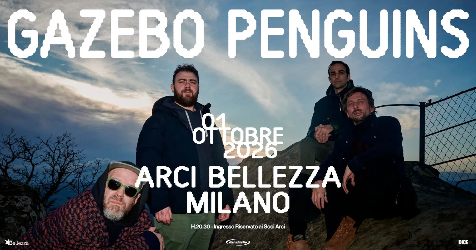 Event artwork: GAZEBO PENGUINS · Arci Bellezza
