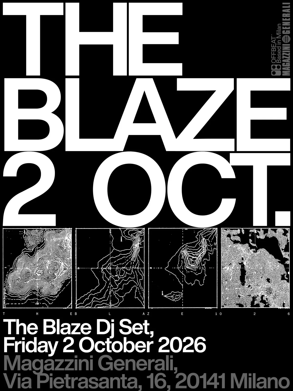 Event artwork: THE BLAZE DJ SET · Magazzini Generali