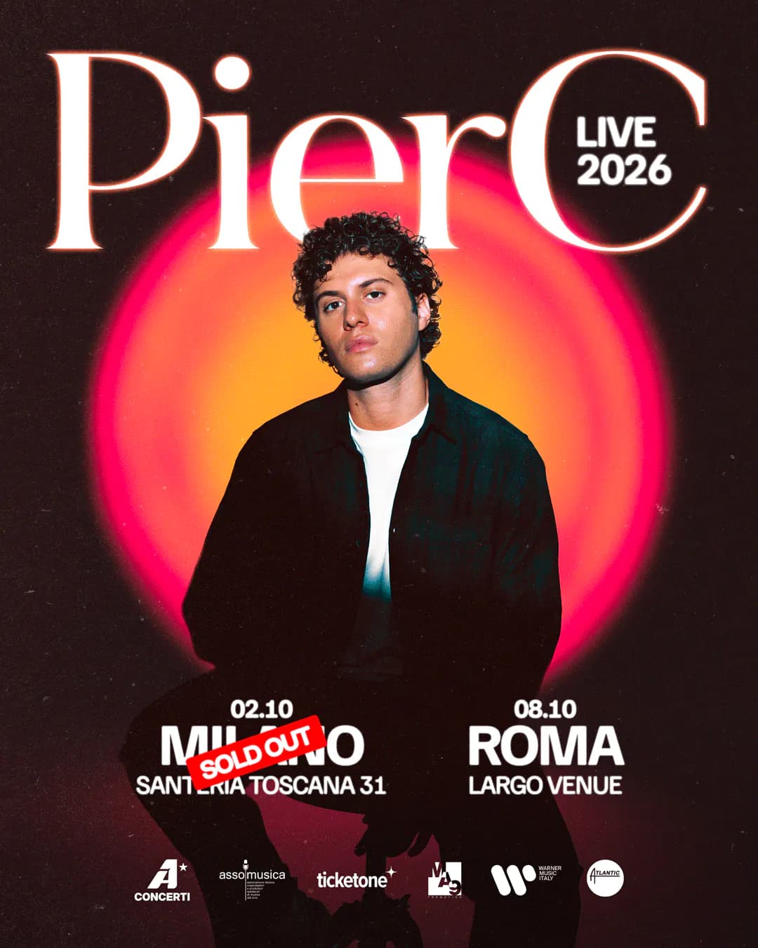 Event artwork: PIERC | live · Santeria Toscana 31