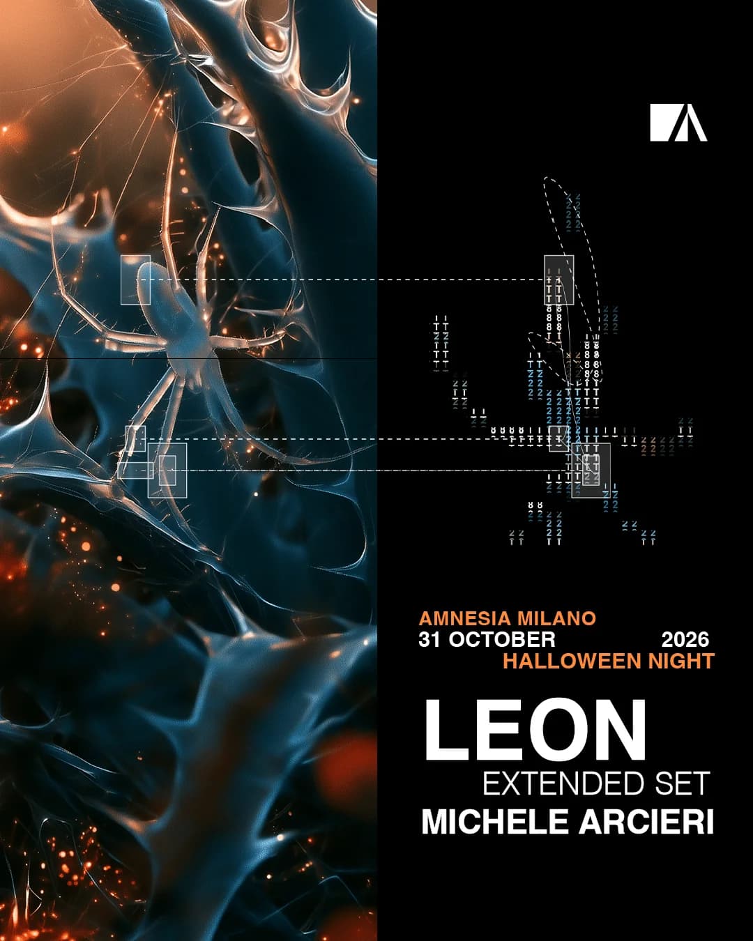 Locandina Halloween Night with Leon Extended Set all’Amnesia
