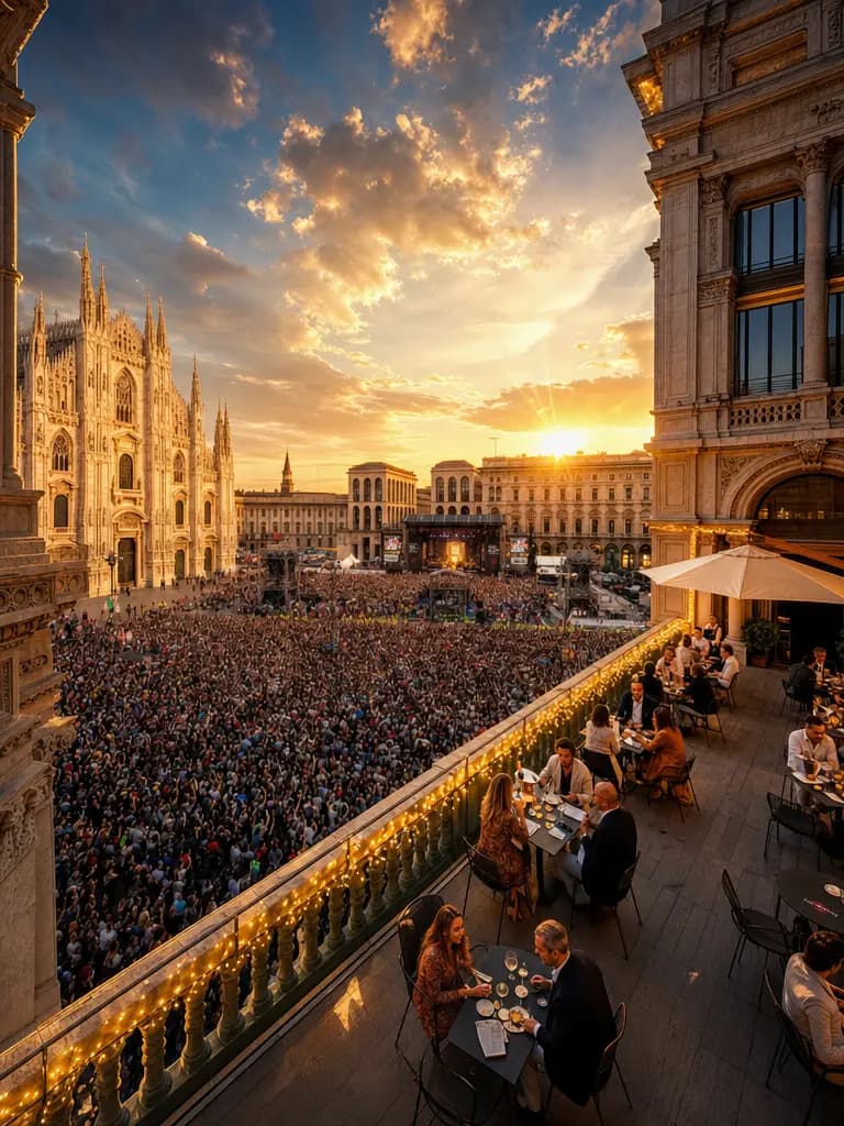 Capodanno Terrazza Duomo 21 Milano 2027: Brindisi con Affaccio Diretto sul Duomo