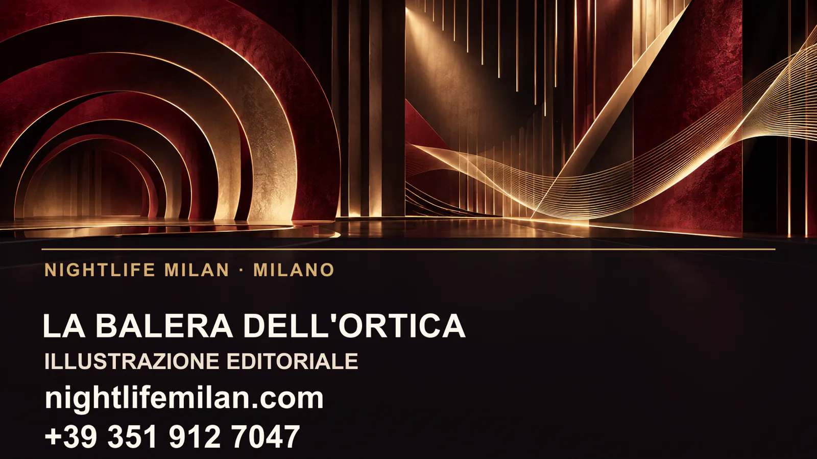 Redaktionel illustration fra Nightlife Milan. La Balera dell'Ortica