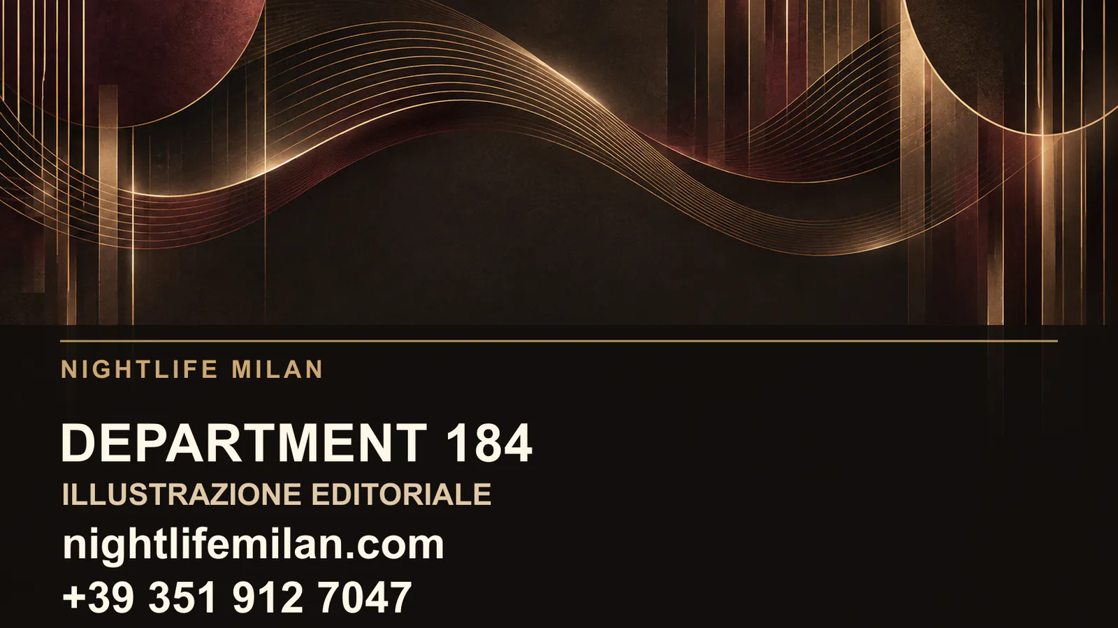 Illustrazione editoriale Nightlife Milan. Department 184