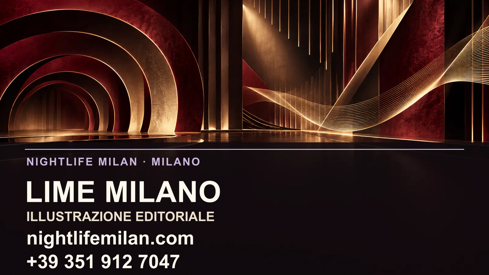 Nightlife Milan editorial illustration. Lime Milano