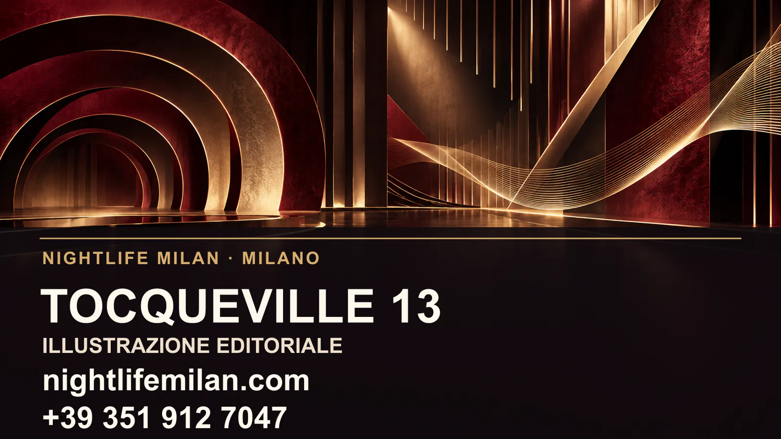 رسم تحريري من Nightlife Milan. Tocqueville 13