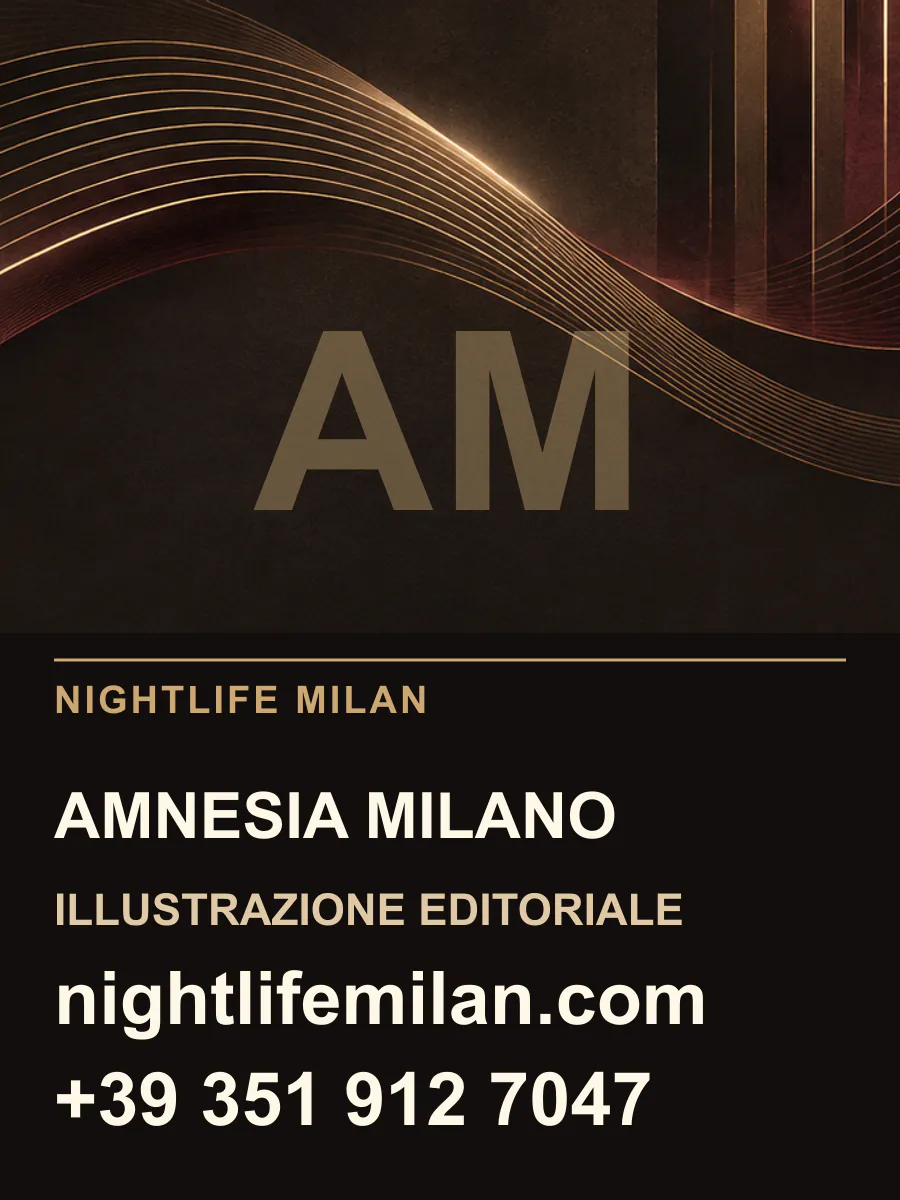 Nightlife Milan editorial illustration. Amnesia Milano
