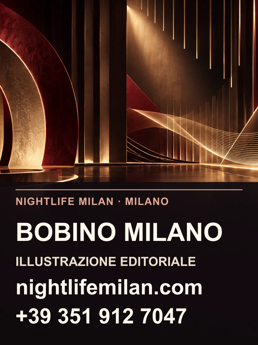 Nightlife Milan editorial illustration. Bobino Milano
