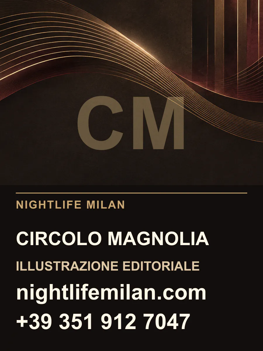 Nightlife Milan editorial illustration. Circolo Magnolia