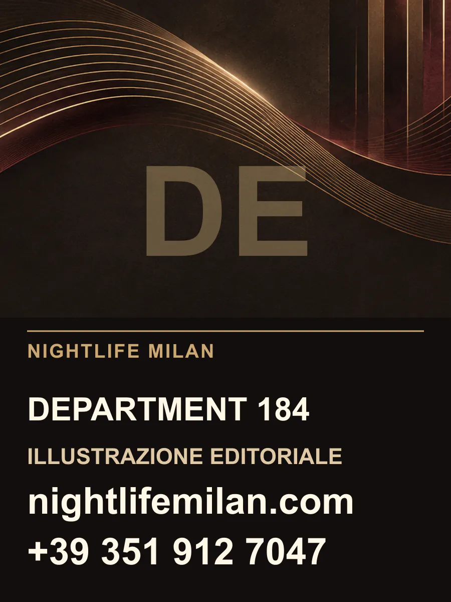 Nightlife Milan editorial illustration. Department 184
