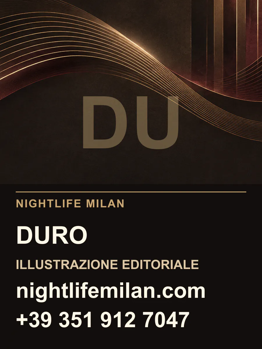 Nightlife Milan editorial illustration. DURO