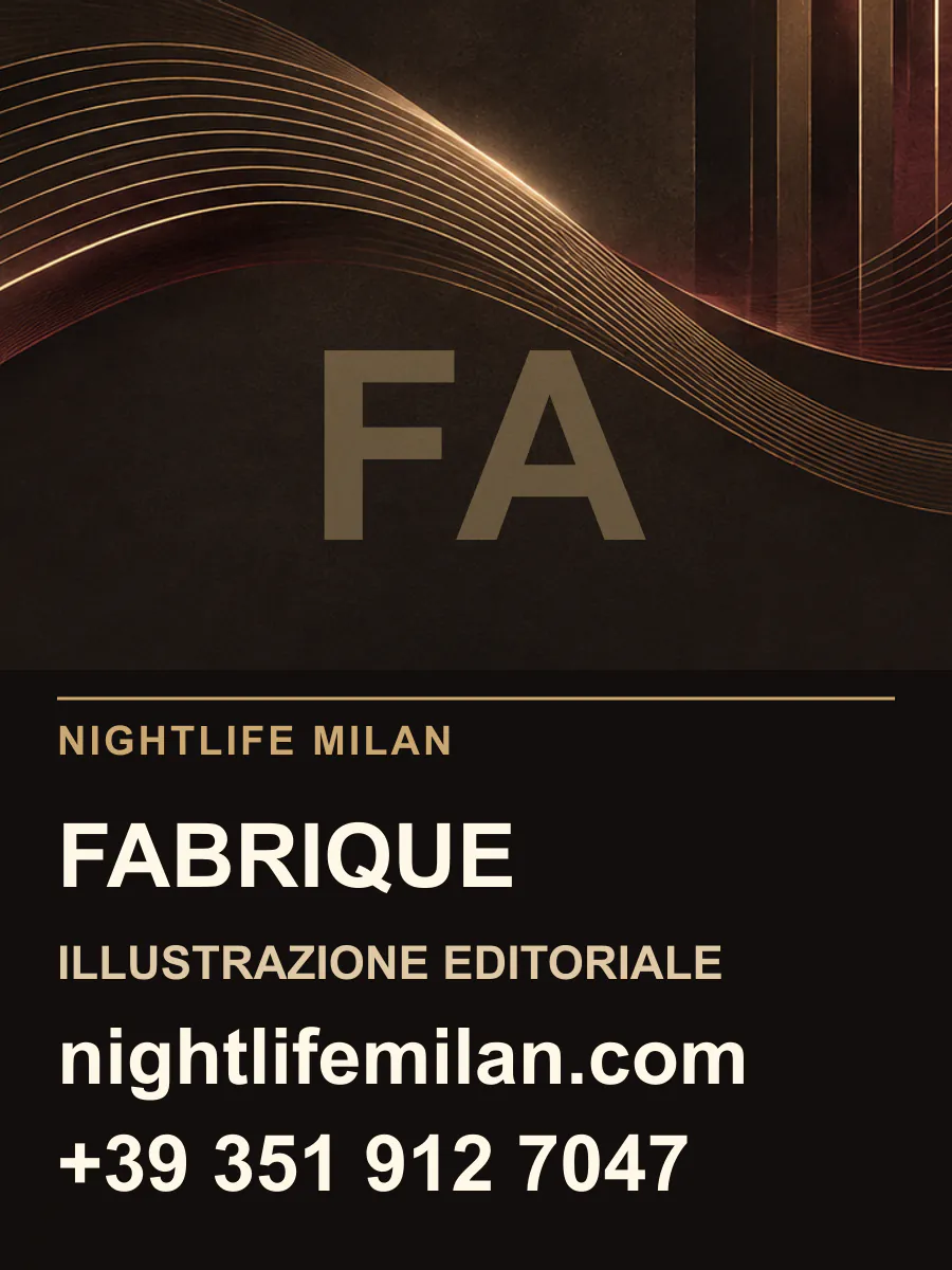 Nightlife Milan editorial illustration. Fabrique