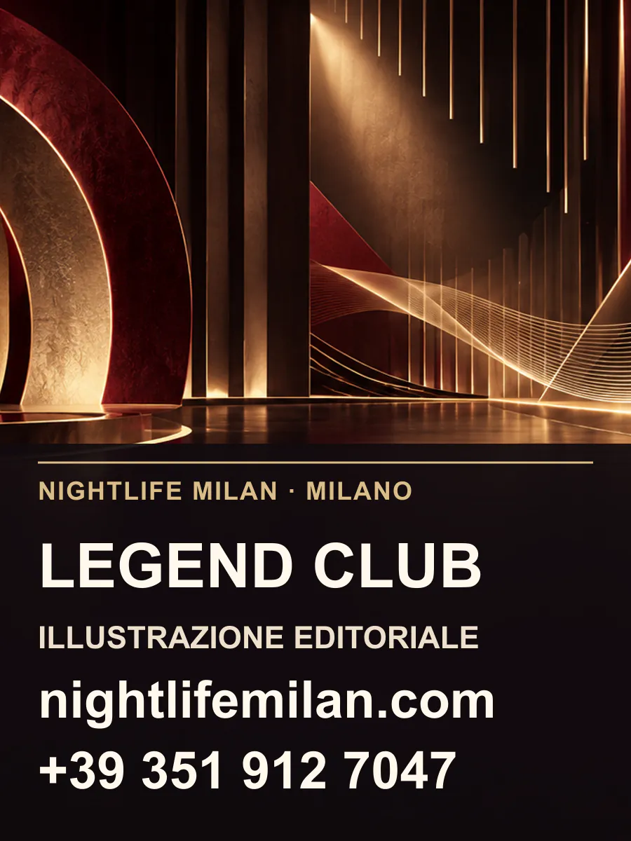 Nightlife Milan editorial illustration. Legend Club