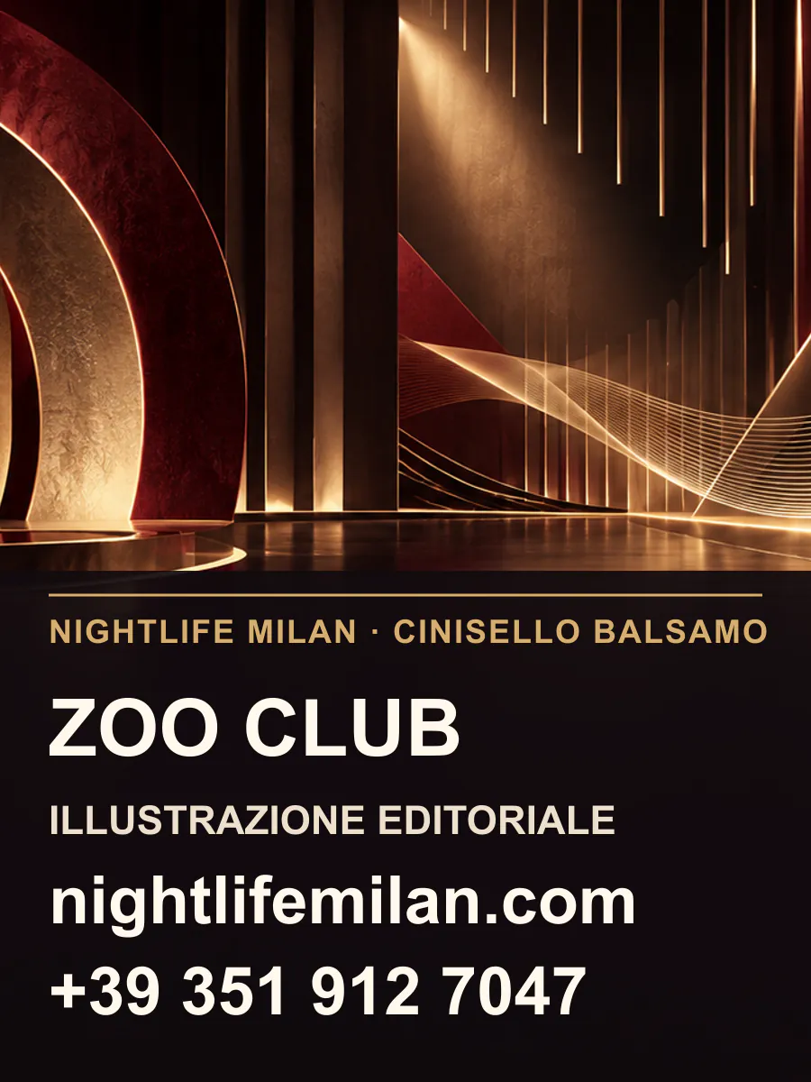 Nightlife Milan editorial illustration. Zoo Club