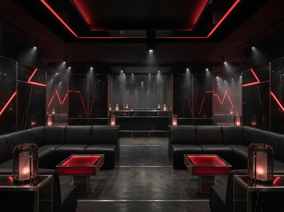 Armani Privé Milan — dancefloor and DJ booth during Armani Privé — Soirée du Vendredi