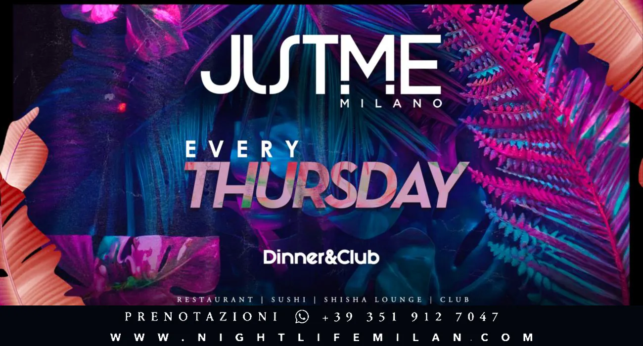 Thursday Night på JustMe Milano — 10. september 2026