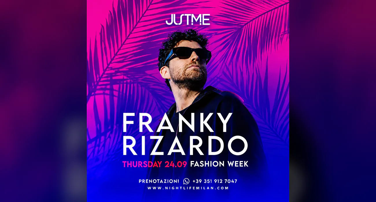 MFW Franky Rizardo på JustMe Milano — 24. september 2026