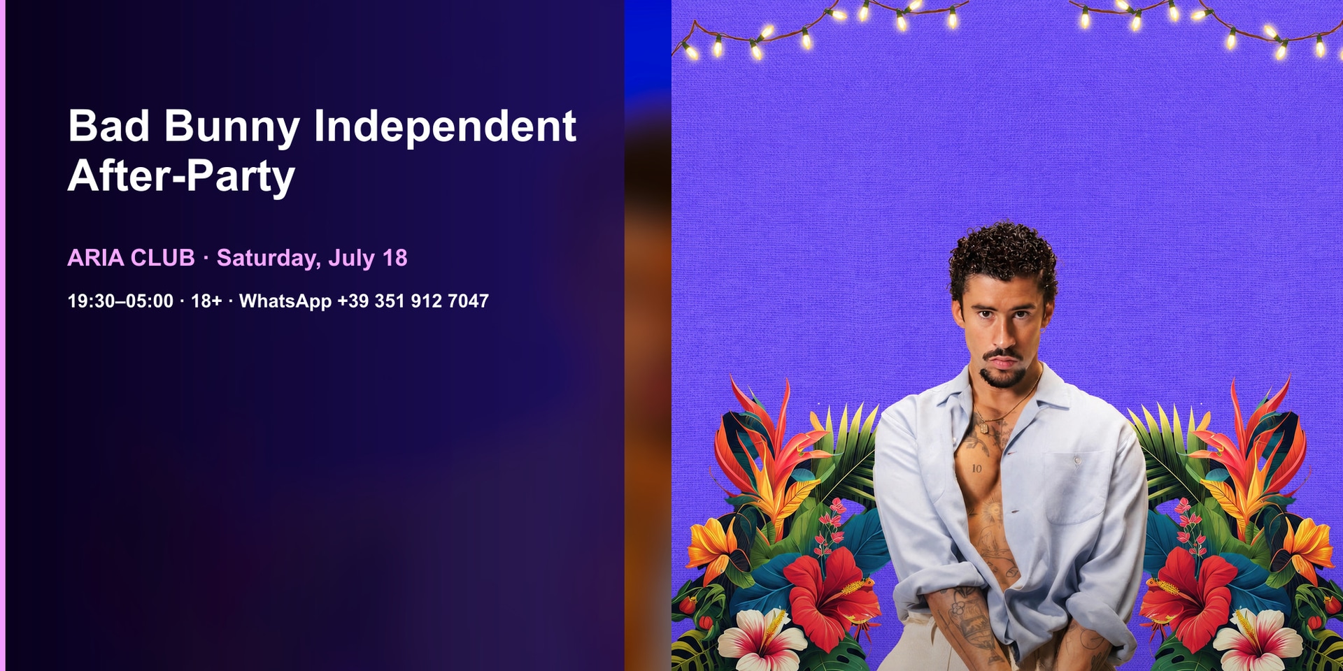 Bad Bunny Independent After-Party · Aria Club Milano · 18.07.2026