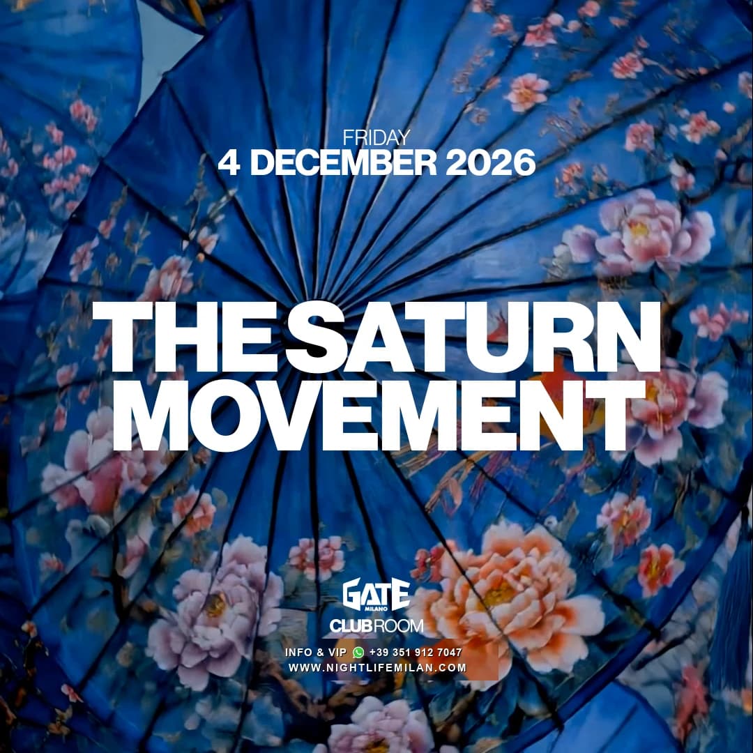ملصق الفعالية: THE SATURN MOVEMENT · Gate Milano ملصق الفعالية: THE SATURN MOVEMENT · Gate Milano