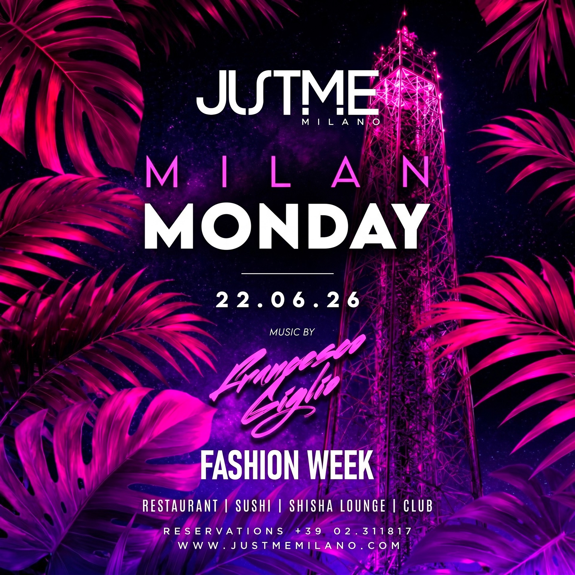 Monday Night @ Just Me Milano Milano - Monday 2026