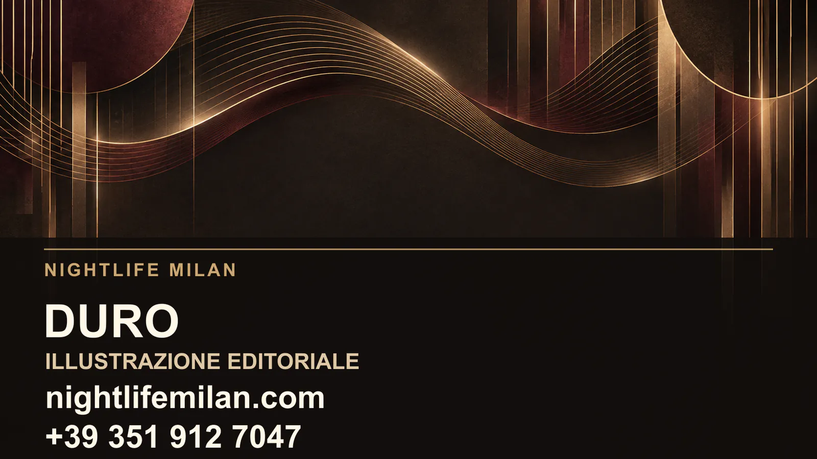 Nightlife Milan editorial illustration. DURO