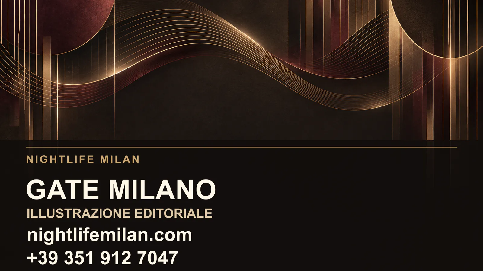 Nightlife Milan editorial illustration. Gate Milano