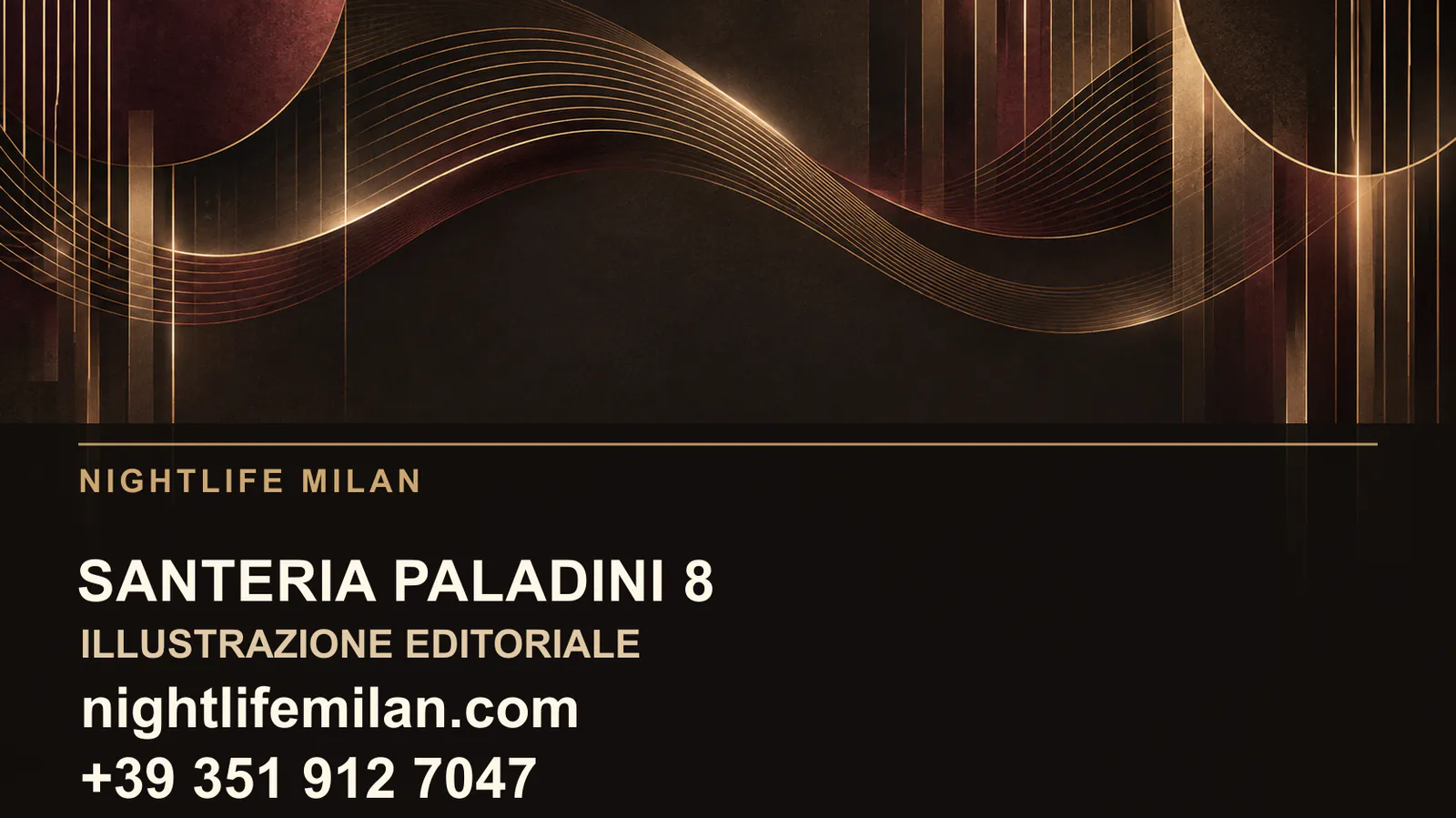 Nightlife Milan editorial illustration. Santeria Paladini 8