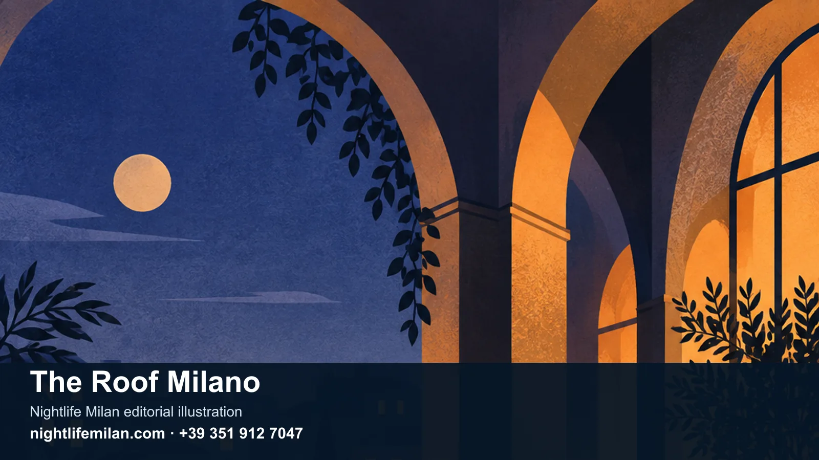 رسم تحريري من Nightlife Milan. The Roof Milano