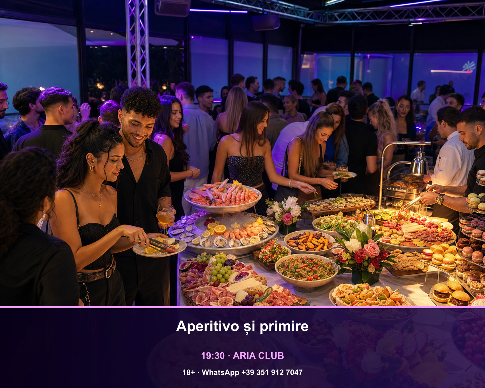 Aperitivo și primire · Aria Club Milano