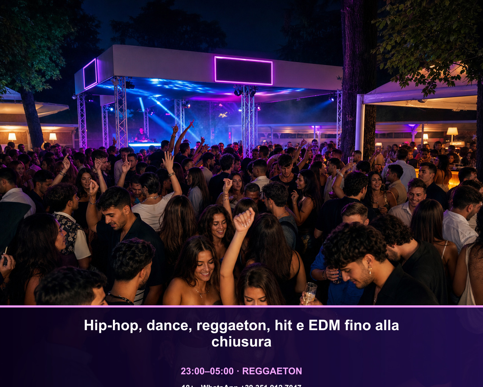 Hip-hop, dance, reggaeton, hit e EDM fino alla chiusura · Aria Club Milano