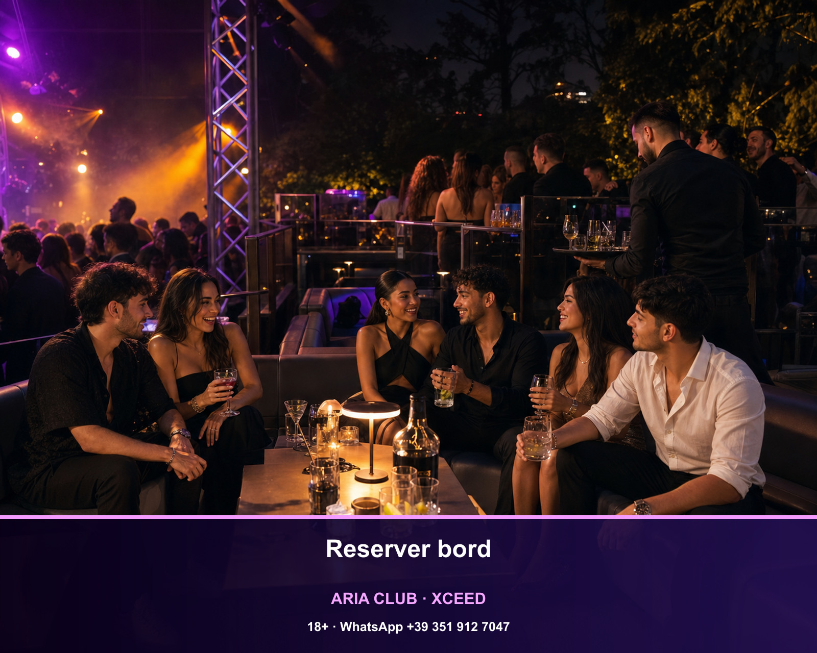 Reserver bord · Aria Club Milano