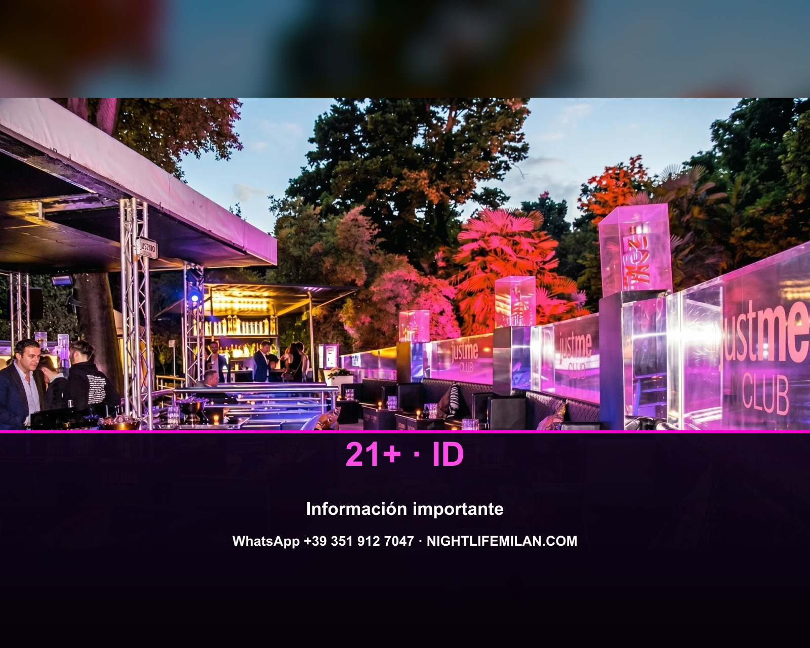 Guè — Actuación en vivo, Público: 21+, Just Me Milano