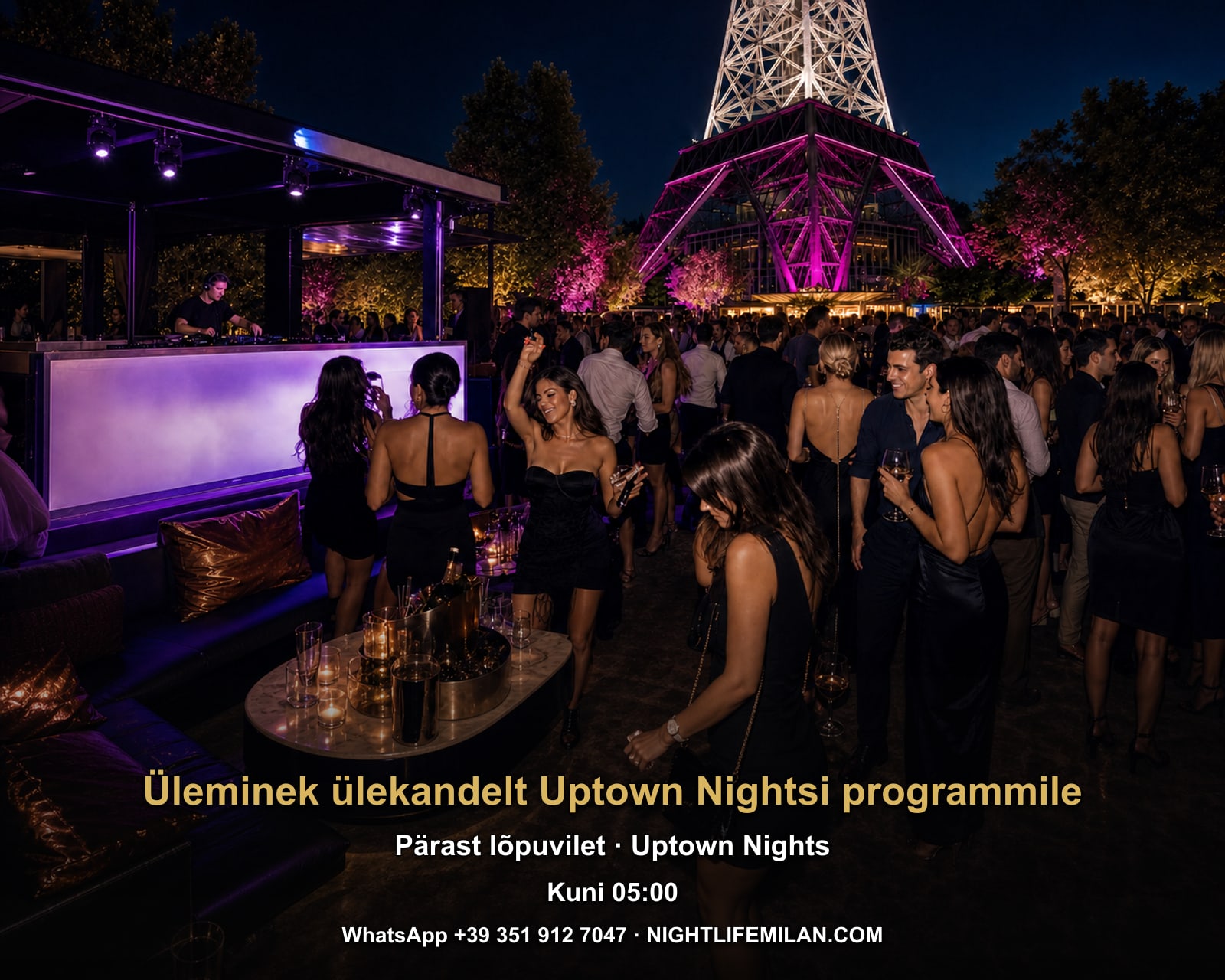 Üleminek ülekandelt Uptown Nightsi programmile: Üleminek ülekandelt Uptown Nightsi programmile. DJ-set: house, hip-hop, hitid, EDM ja reggaeton.. Just Me Milano.