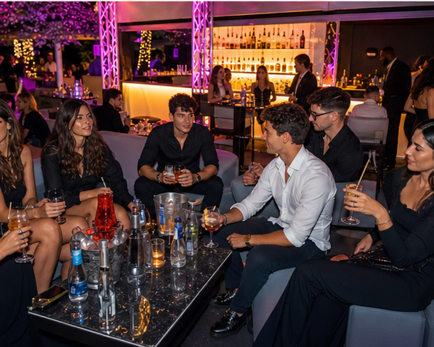 VIP-tafel bij Aria Club Milano
