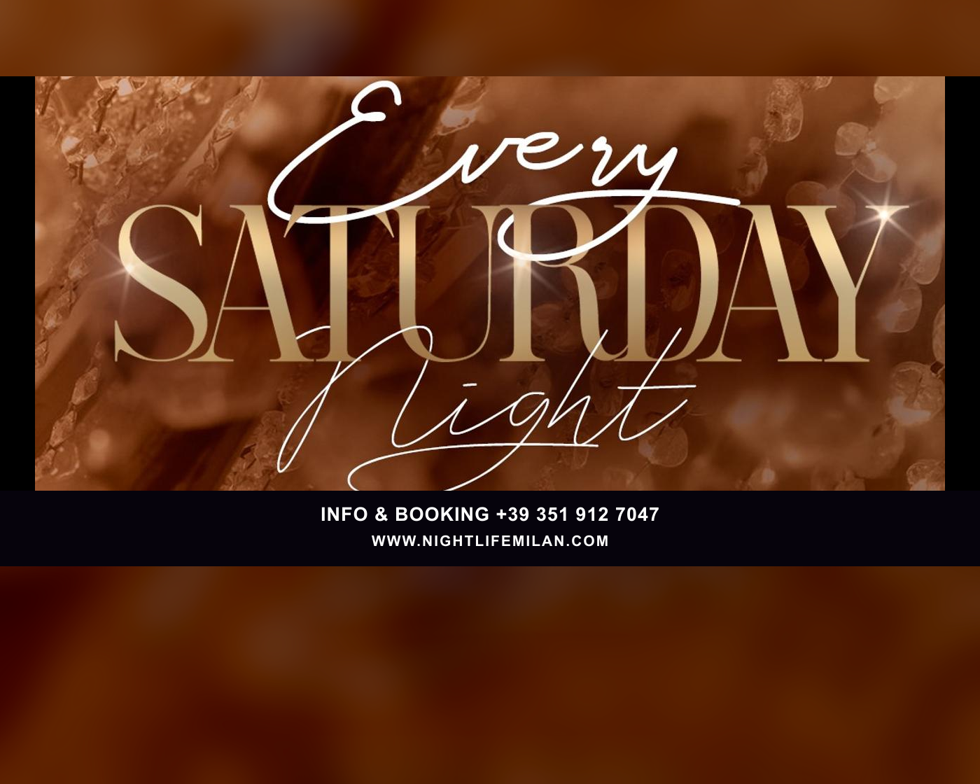 Official poster Saturday Night at Pineta Club - Saturday, July 25, 2026 poster with date, time, dress code and Nightlife Milan contacts.